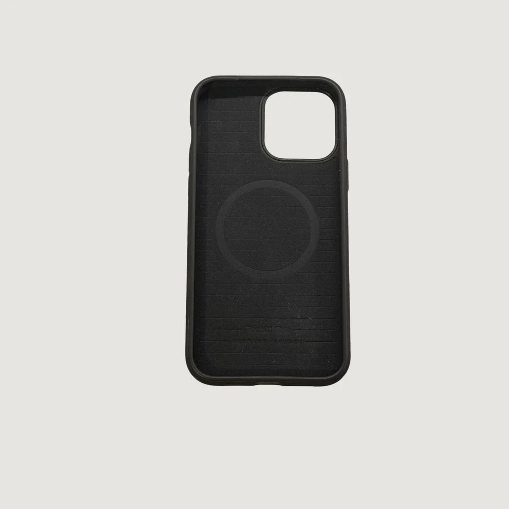 Tech21 Evo Luxe iPhone 12 Pro Max Case Black Vegan Leather MagSafe Ribbed NWOB